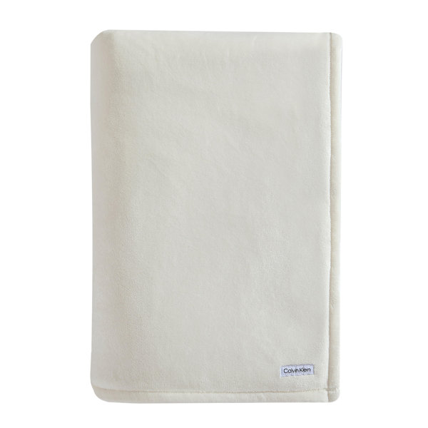 Calvin Klein Core Plush Solid Reversible Blanket & Reviews Wayfair